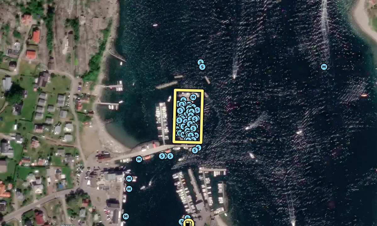 Satelite image of Kruke Havn - Hvasser