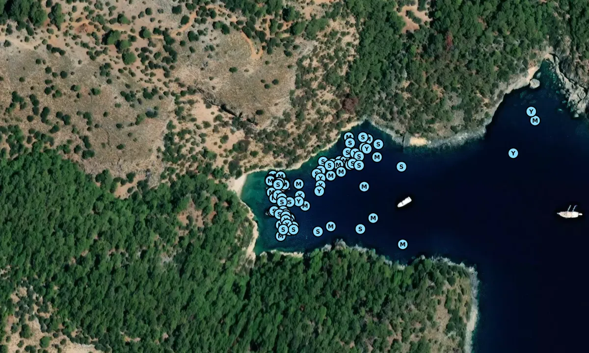 Satelite image of Kucuk Kuyruk - Dalaman