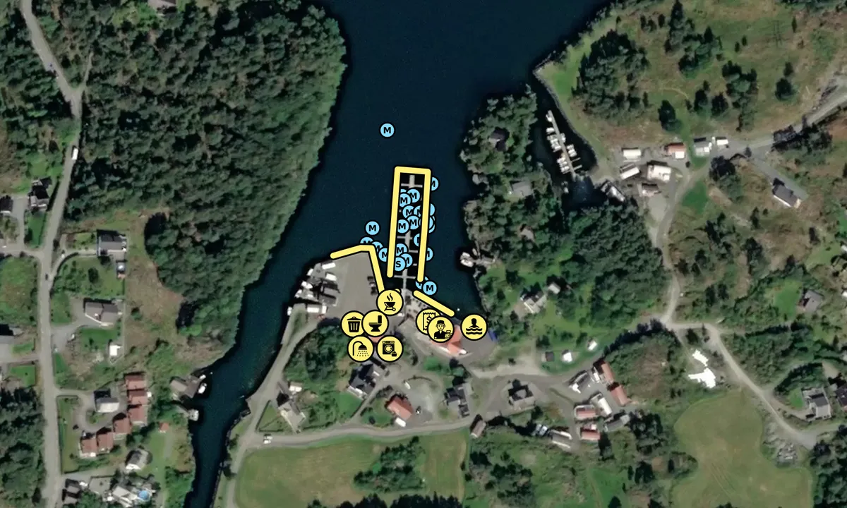 Satelite image of Kulleseidkanalen Gjestehavn