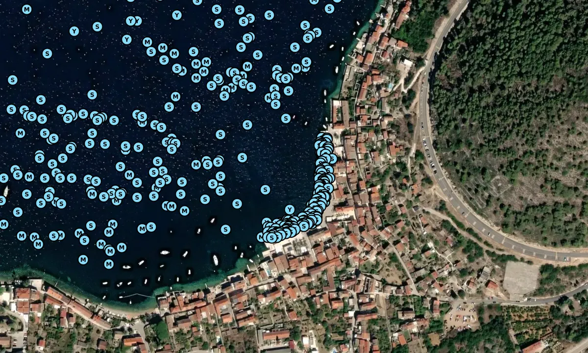 Satelite image of Kut Harbor marina