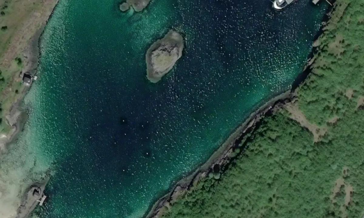 Satelite image of Kvaløy