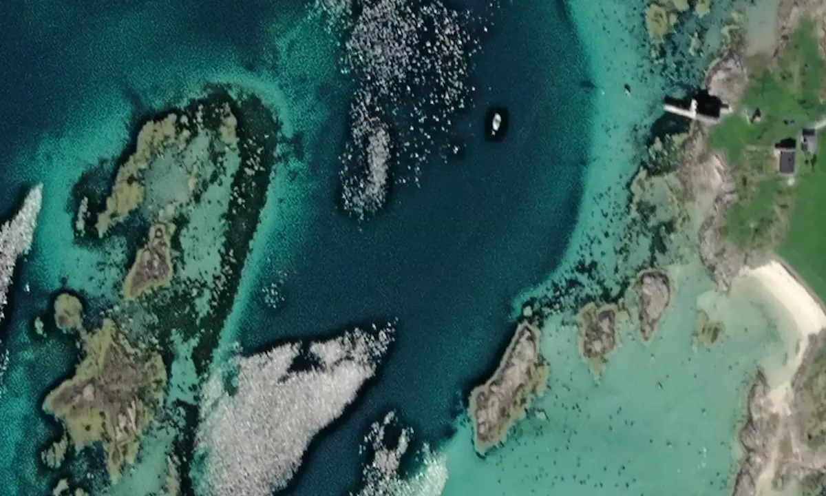Satelite image of Kvaløya