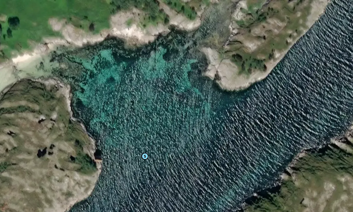 Satelite image of Kvaløya - Gåsvær