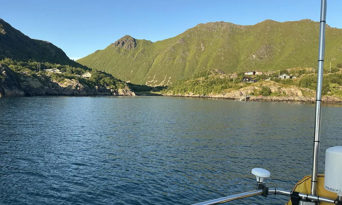Kvalvika: Bilde tatt mot øst.