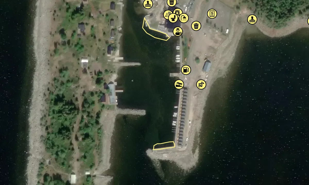 Satelite image of Kvarkenfisk, Rovögerns fiskehamn