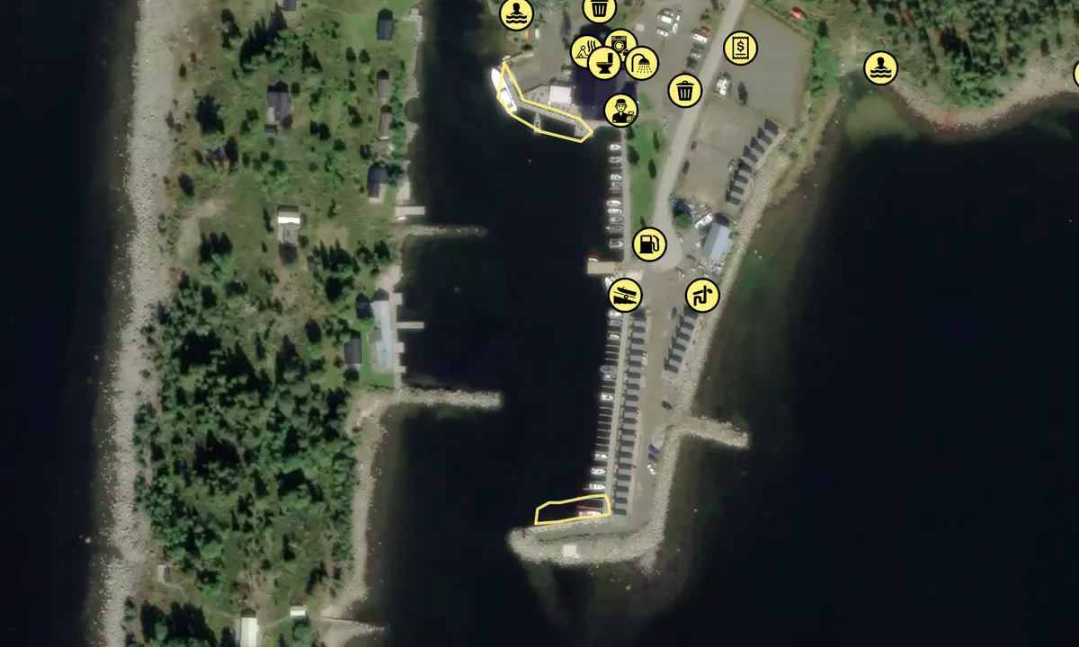 Satelite image of Kvarkenfisk, Rovögerns fiskehamn