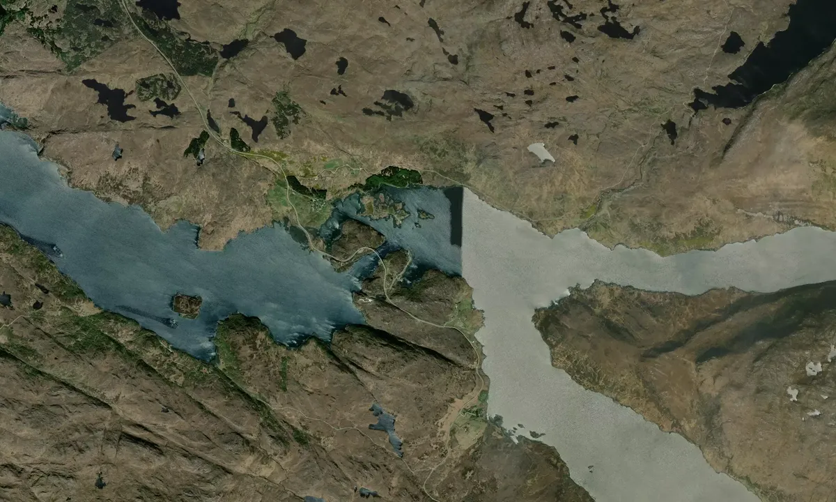 Flyfoto av Kylesku Basin