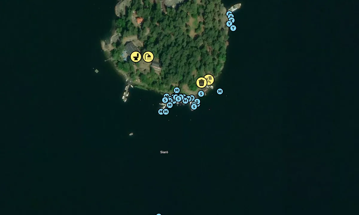 Satelite image of Kyrkogårdsön - Siaröfortet