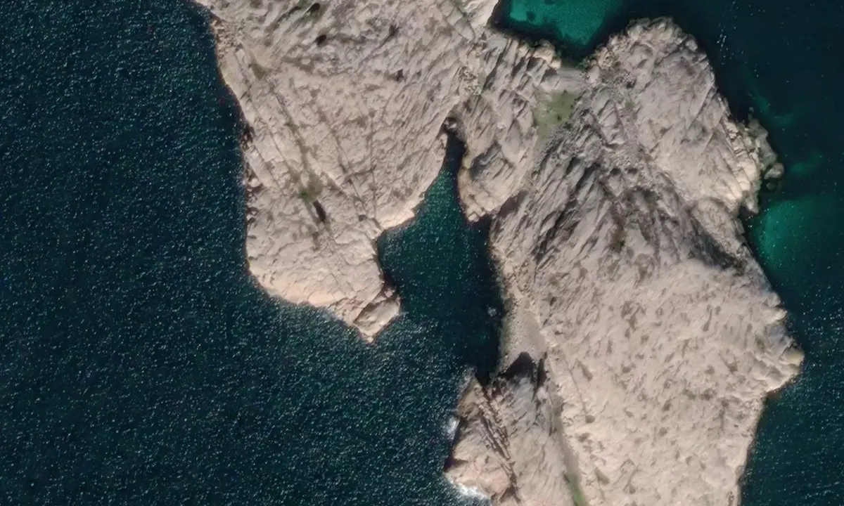 Satelite image of Kyrkogårdsön - Tyskerhålet