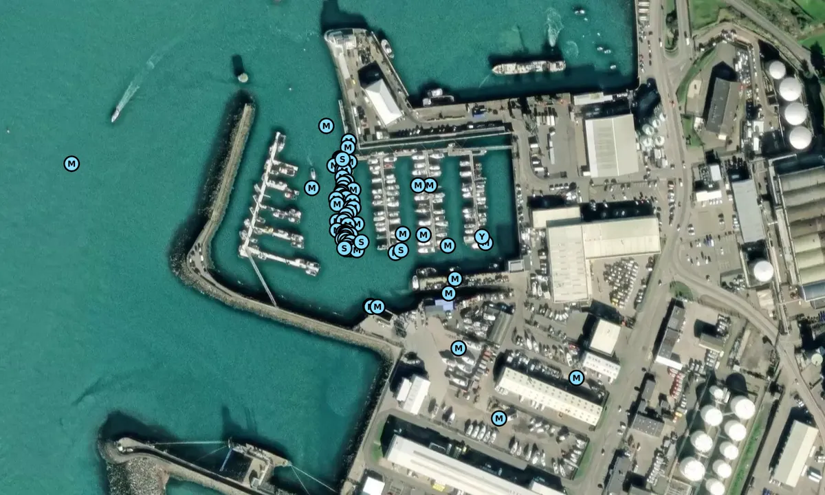 Satelite image of La Collette Marina - Saint-Helier