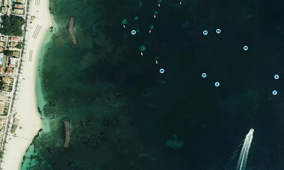 Satelite image of La Gola, Playa Pollensa