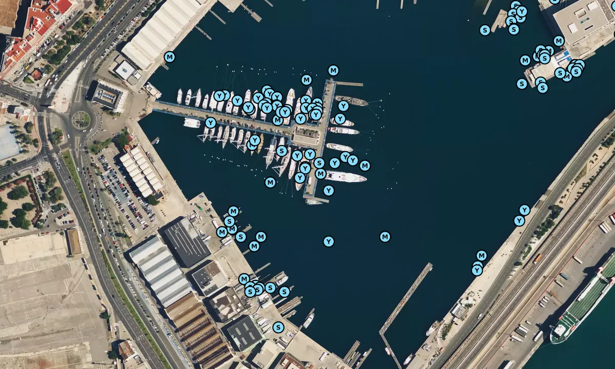 Satelite image of La Marina de Valencia - València