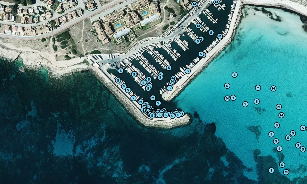 Satelite image of La Rapita Marina