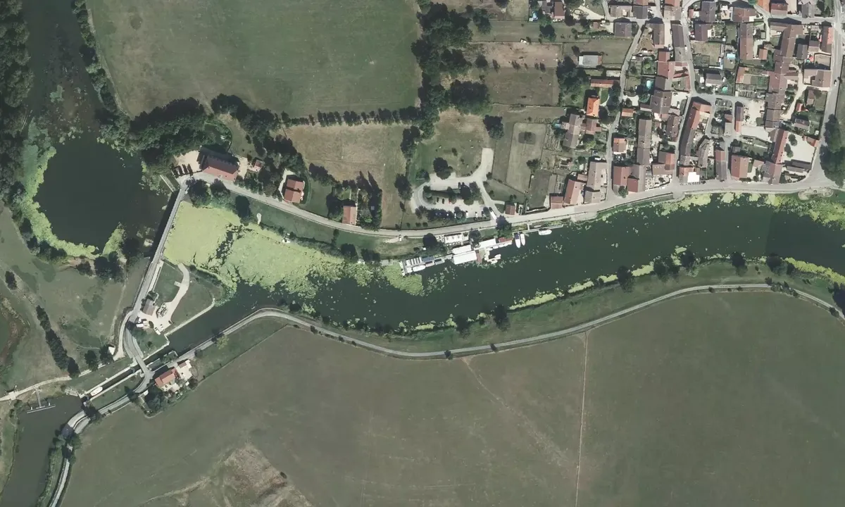 Satelite image of la Truchere Hire Base