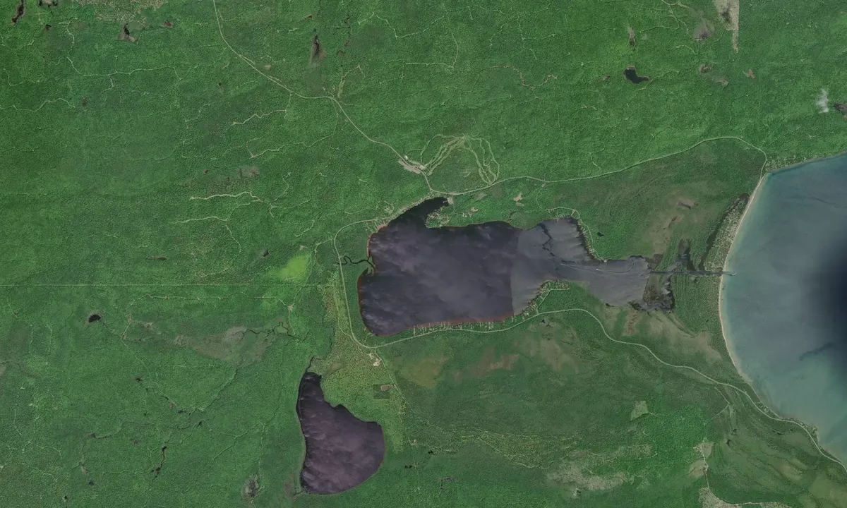 Flyfoto av Lac La Belle