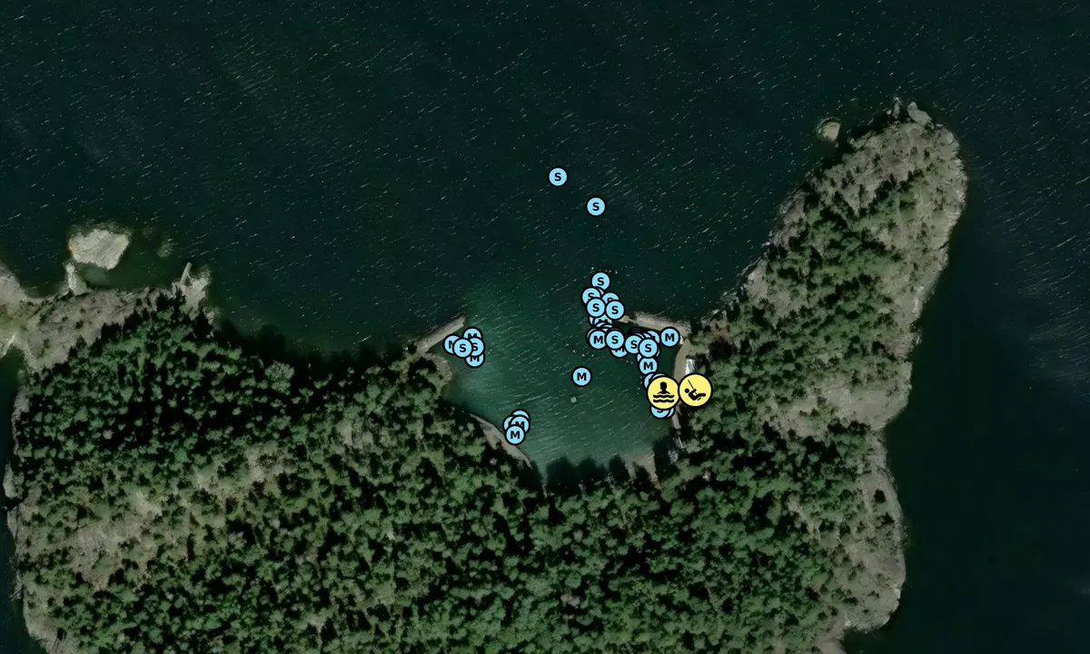 Satelite image of Lacka - Muskö