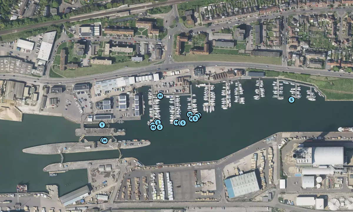 Satelite image of Lady Bee Marina - Southwick