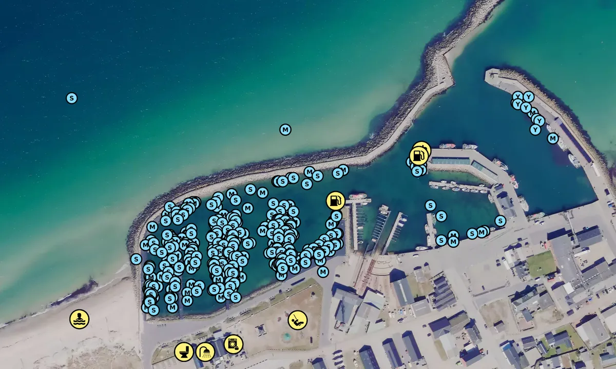 Satelite image of Læsø Østerby Havn