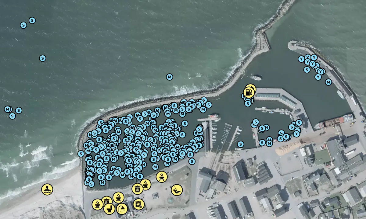 Satelite image of Læsø Østerby Havn