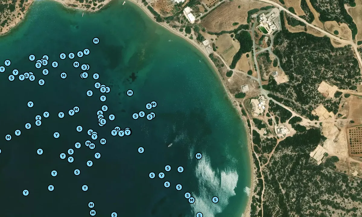 Satelite image of Lageri Beach