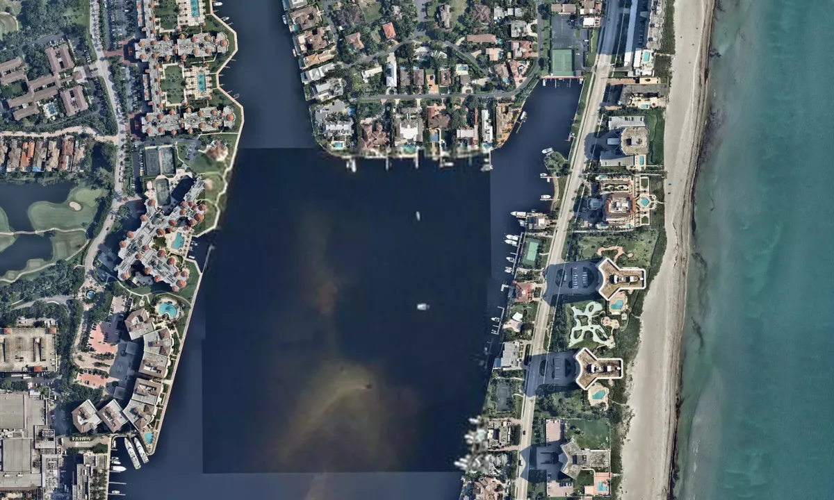 Flyfoto av Lake Boca