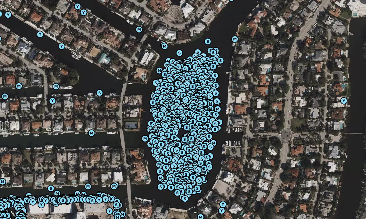 Satelite image of Lake Sylvia - Fort Lauderdale