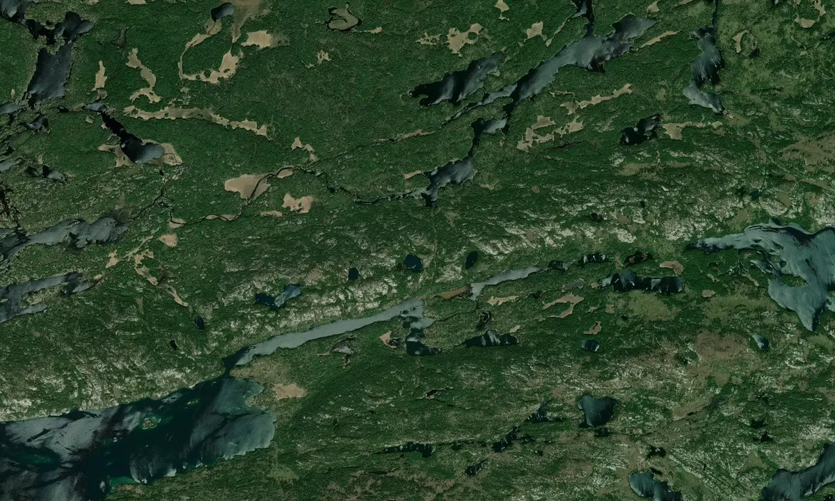 Flyfoto av Lake Topaz