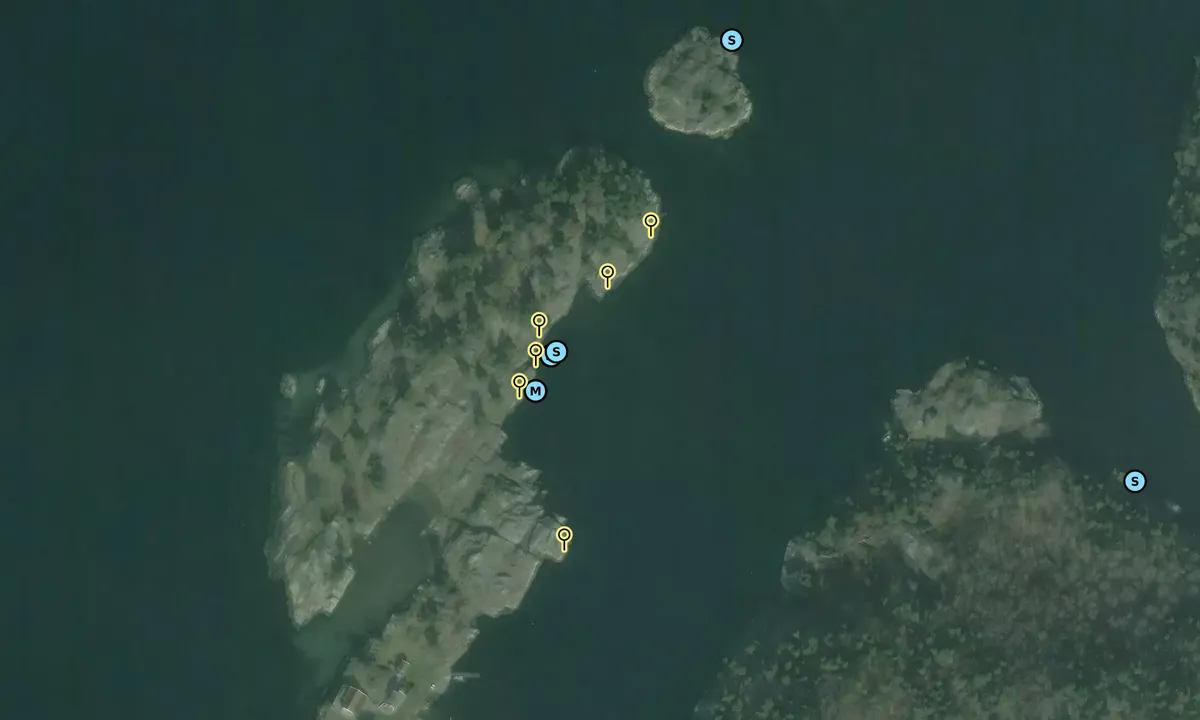 Satelite image of Lamholmen -Lillesand