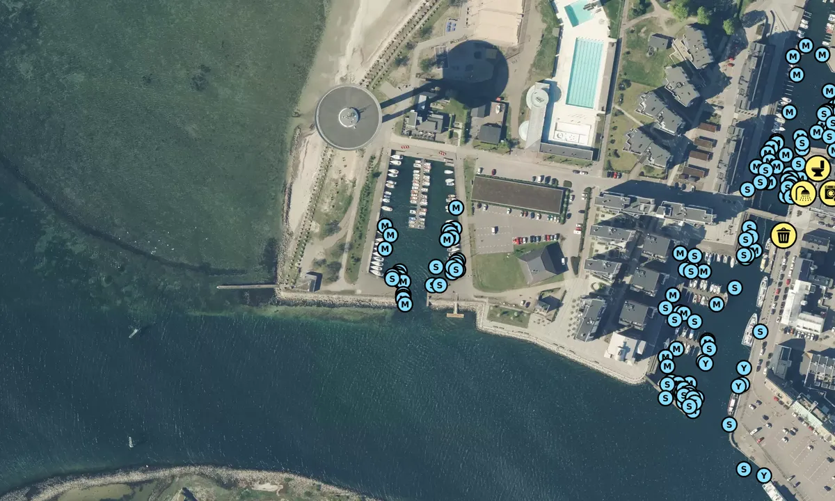 Satelite image of Landskrona - Lustbåtshamnen