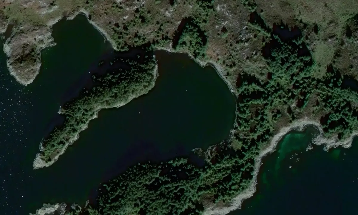 Satelite image of Langanesvågen, Bokn.