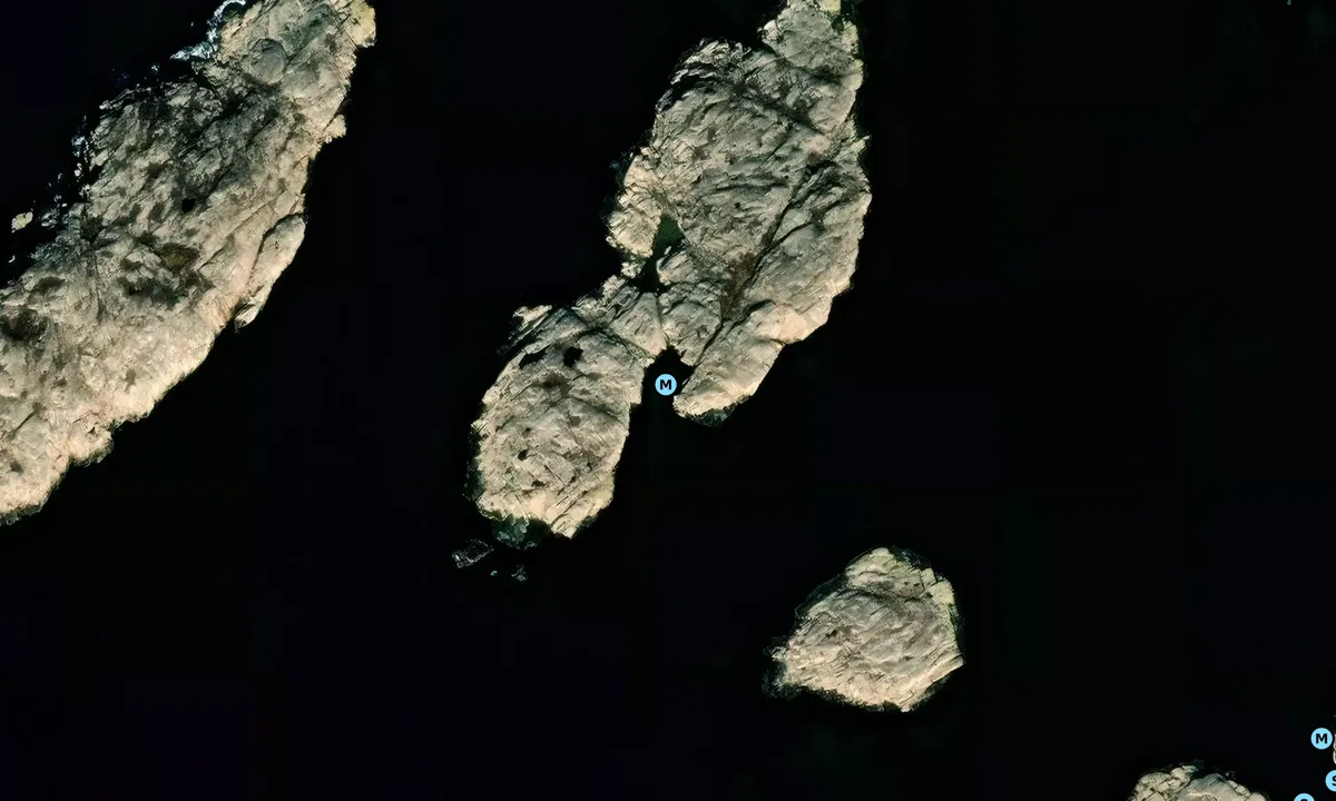 Satelite image of Långeskär