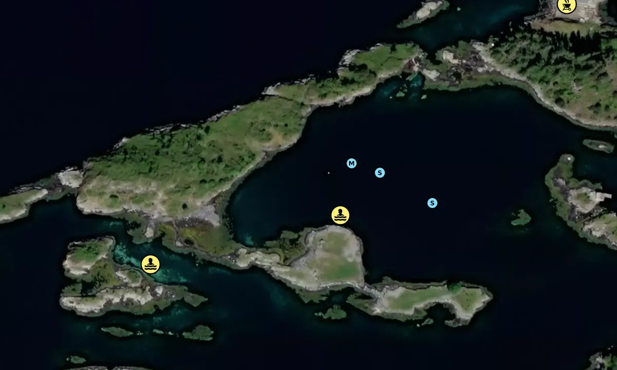 Satelite image of Langevågsholmene Sula