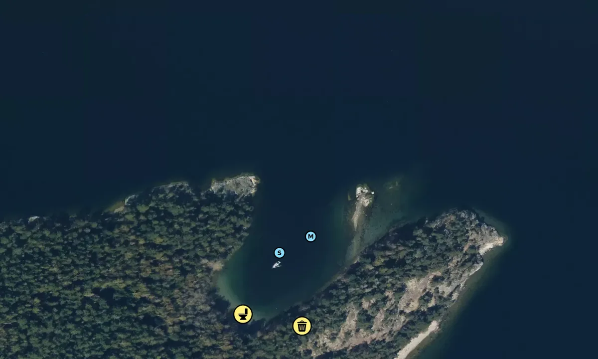 Satelite image of Långgarnsudden