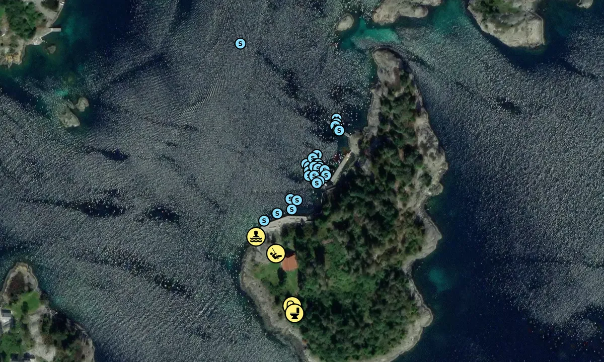 Satelite image of Langøya