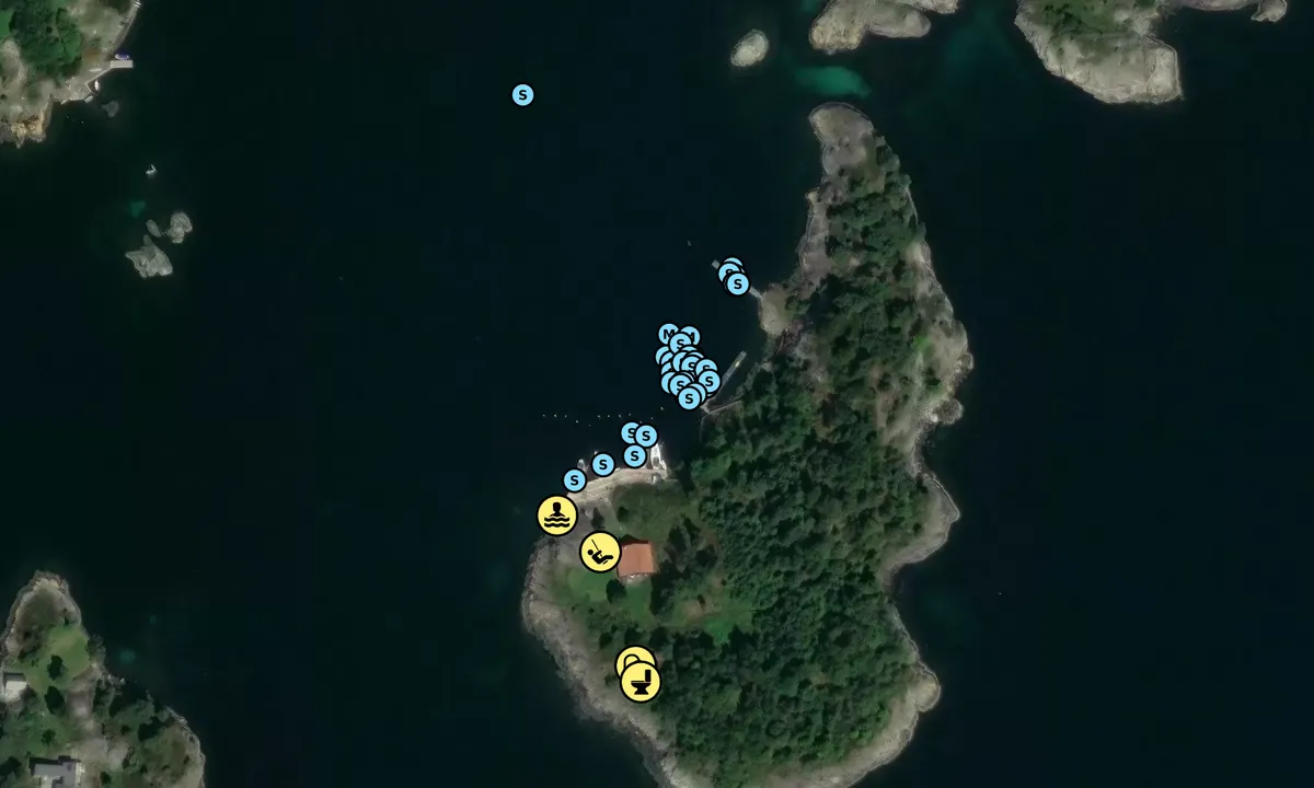 Satelite image of Langøya