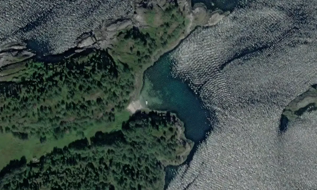 Satelite image of Langøybukta
