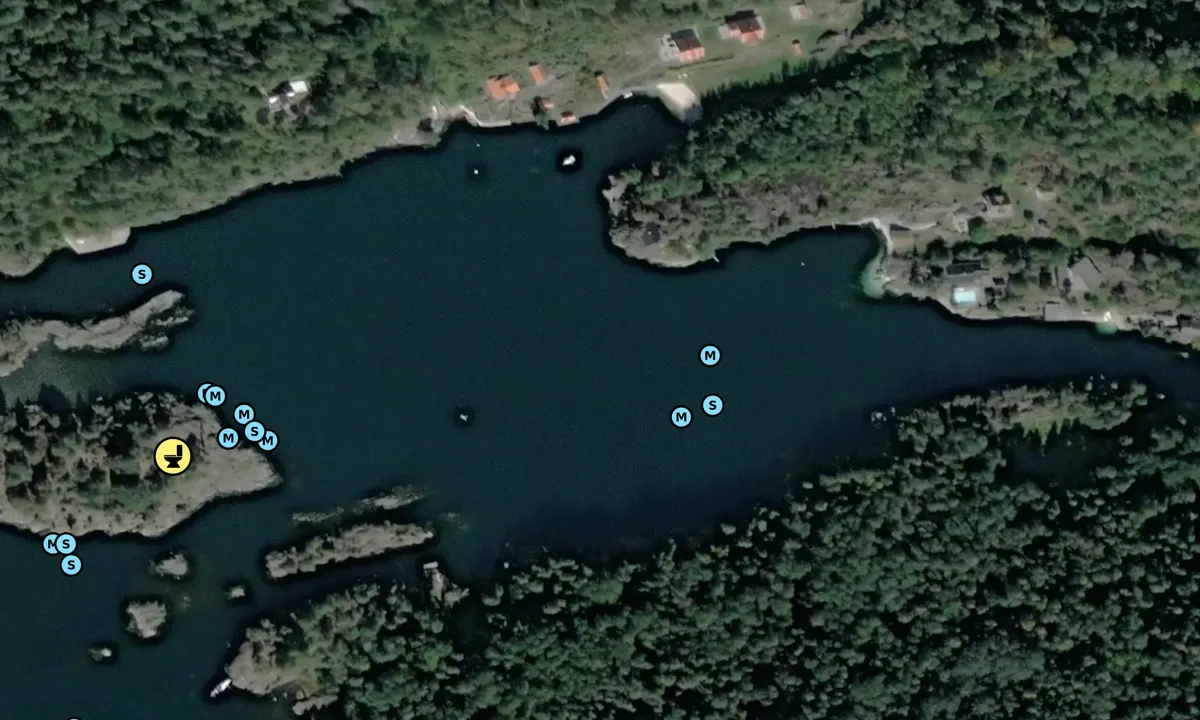 Satelite image of Langøykilen ytre