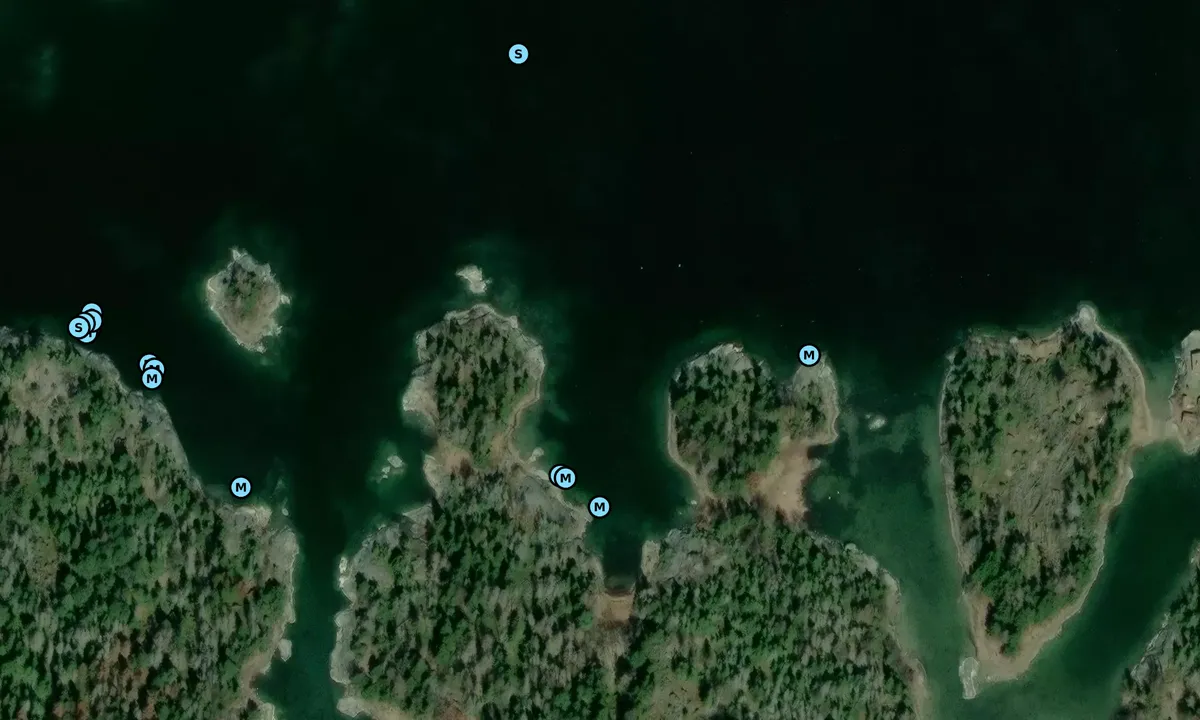 Satelite image of Långskär - Gräddö