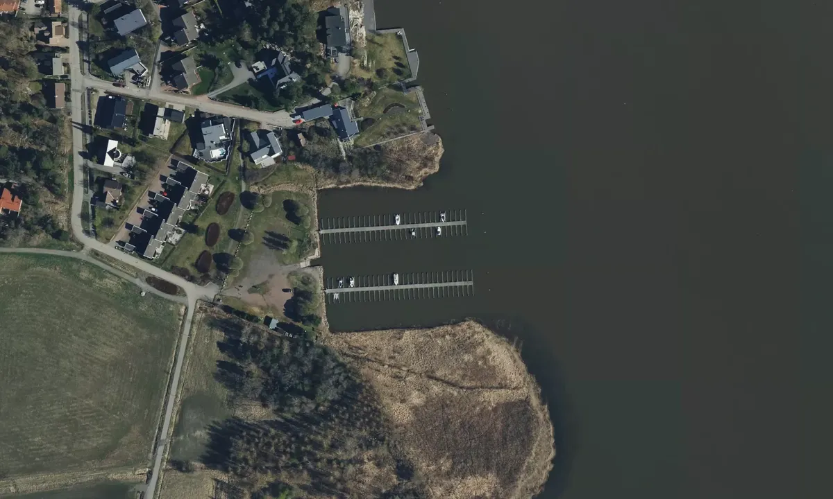 Satelite image of Långvattnets båthamn