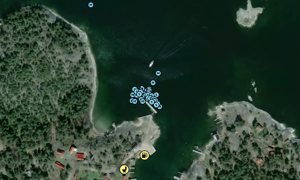 Satelite image of Långvik - Möja