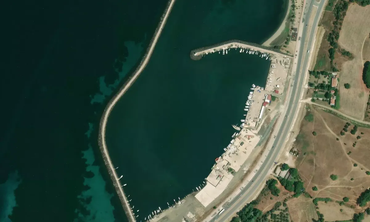 Satelite image of Lapseki Harbour