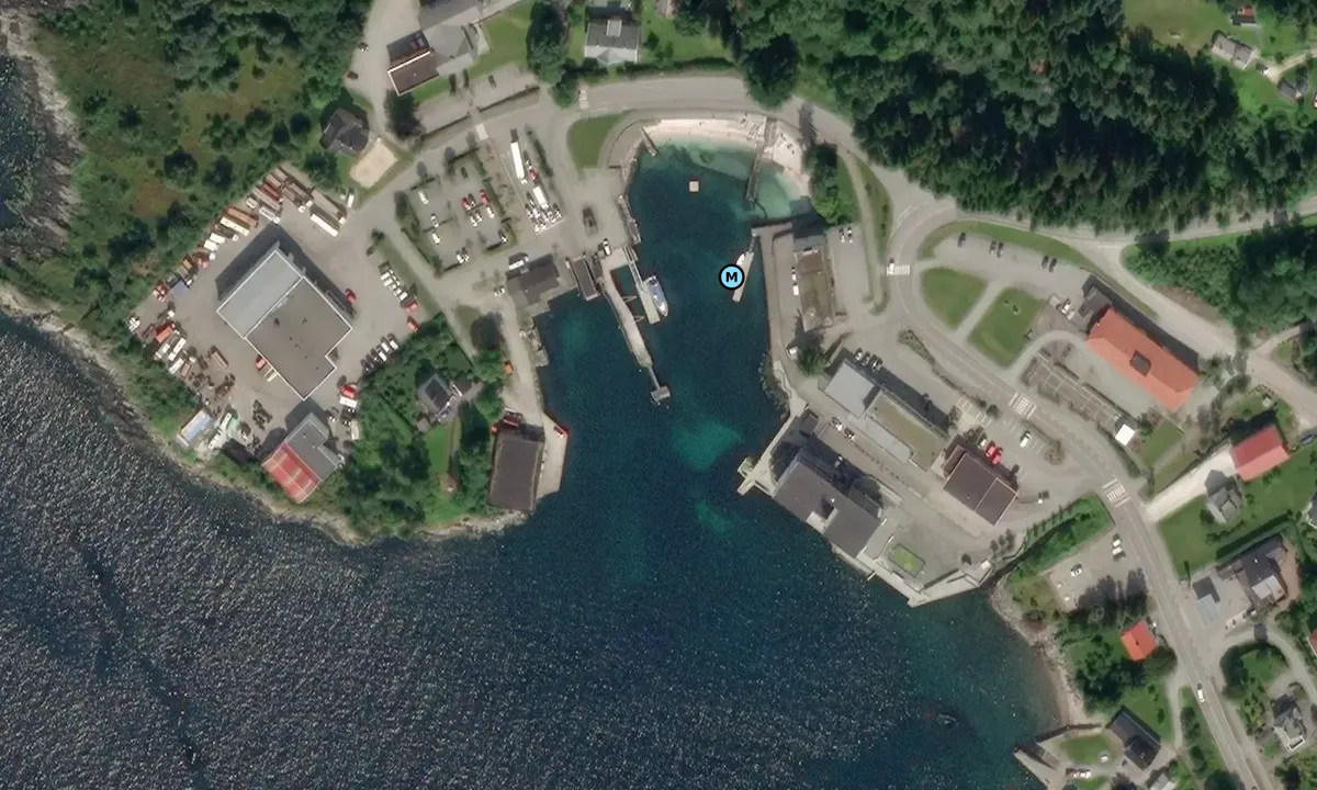 Satelite image of Larsnes Gjestebrygge