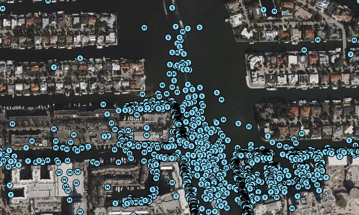 Satelite image of Lauderdale Marina