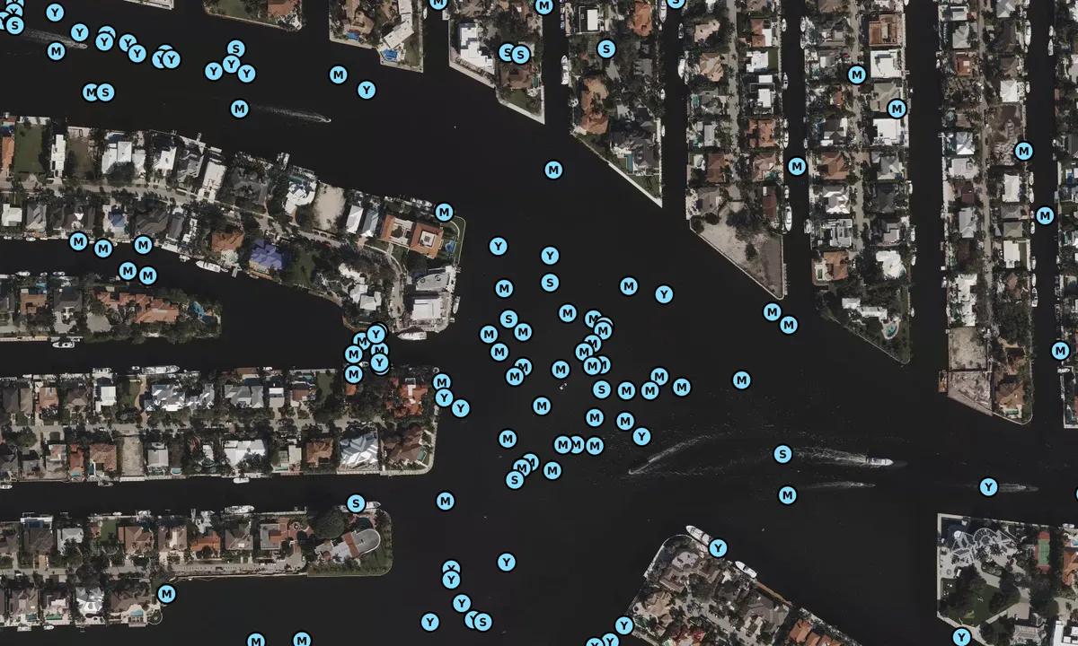 Satelite image of Laudy Lagoon Sandbar