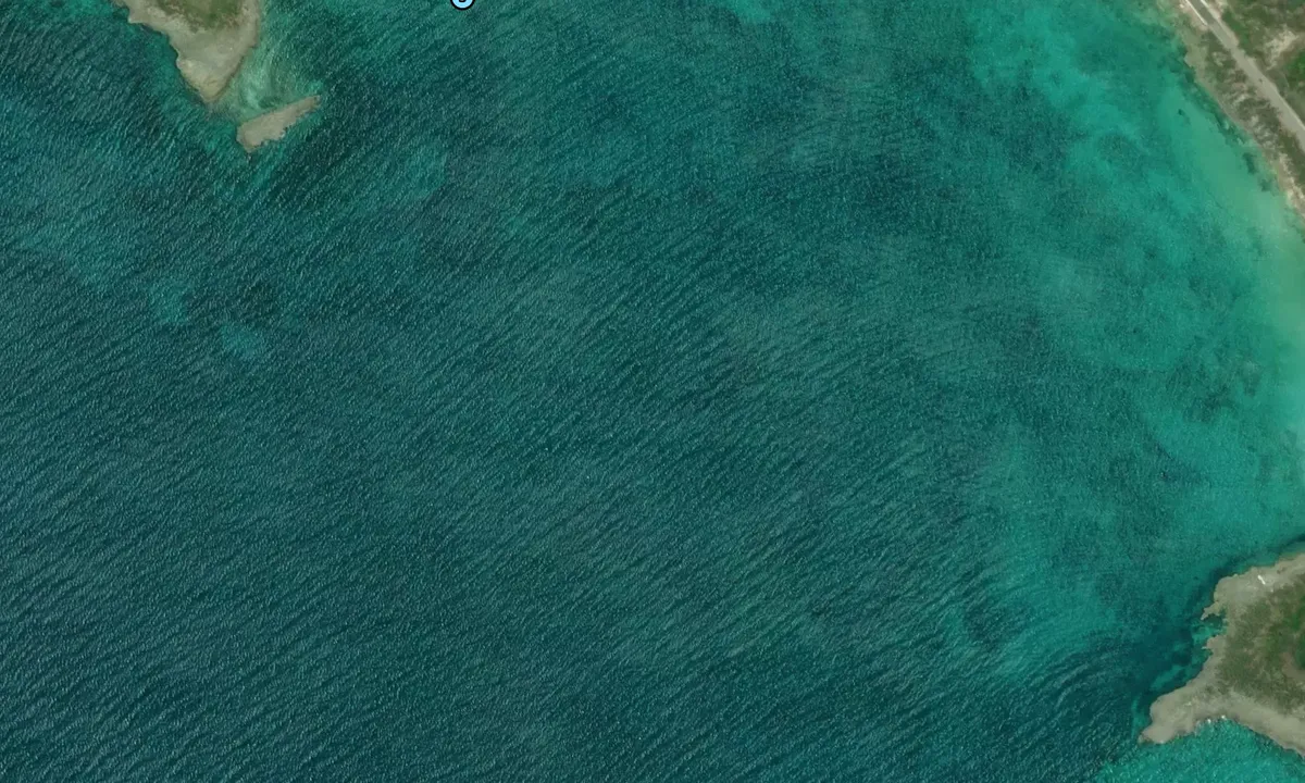 Satelite image of Laughing Bird Cay