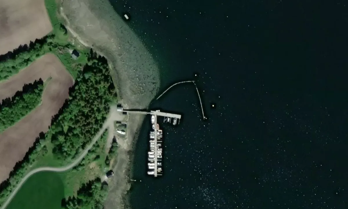 Satelite image of Lauvøyfjorden Båtforening