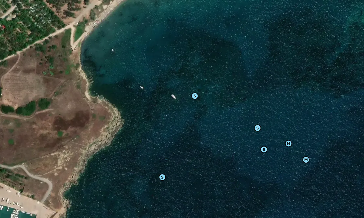Satelite image of Le Caletta