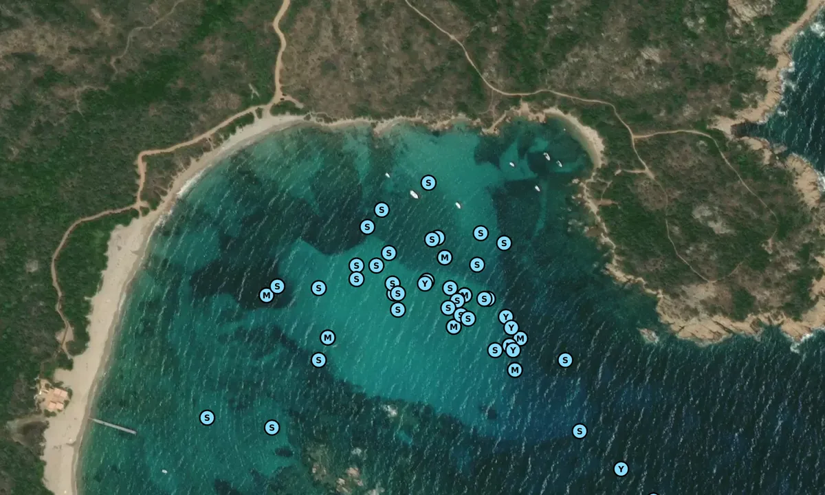 Satelite image of le roccette