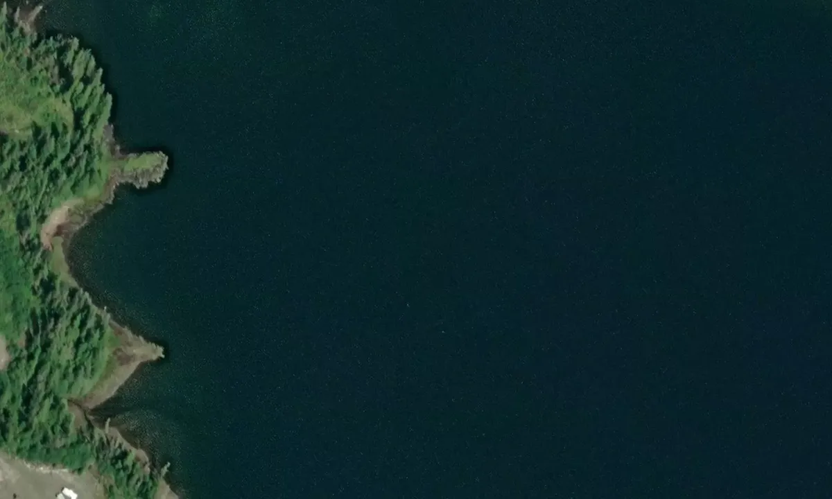 Satelite image of Leask Cove