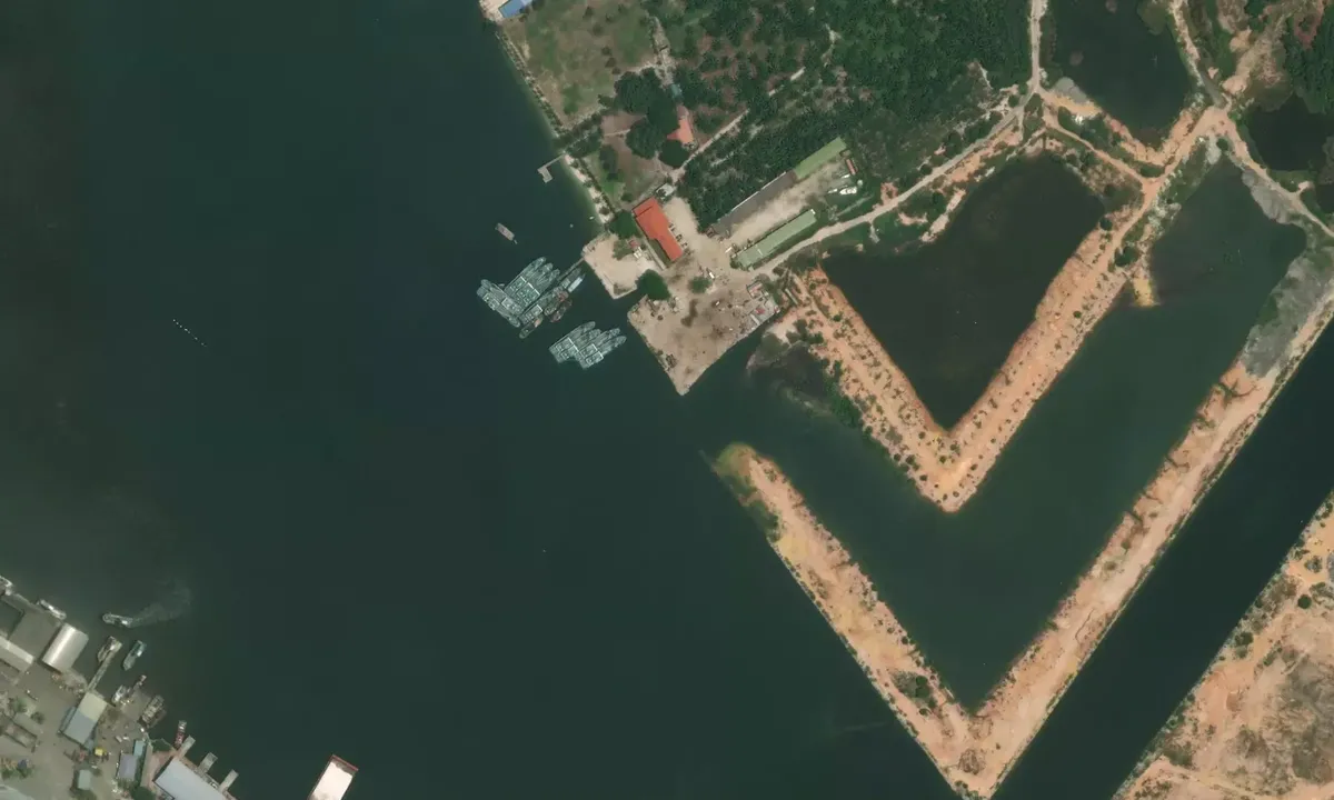 Satelite image of Leisure Bay Marina